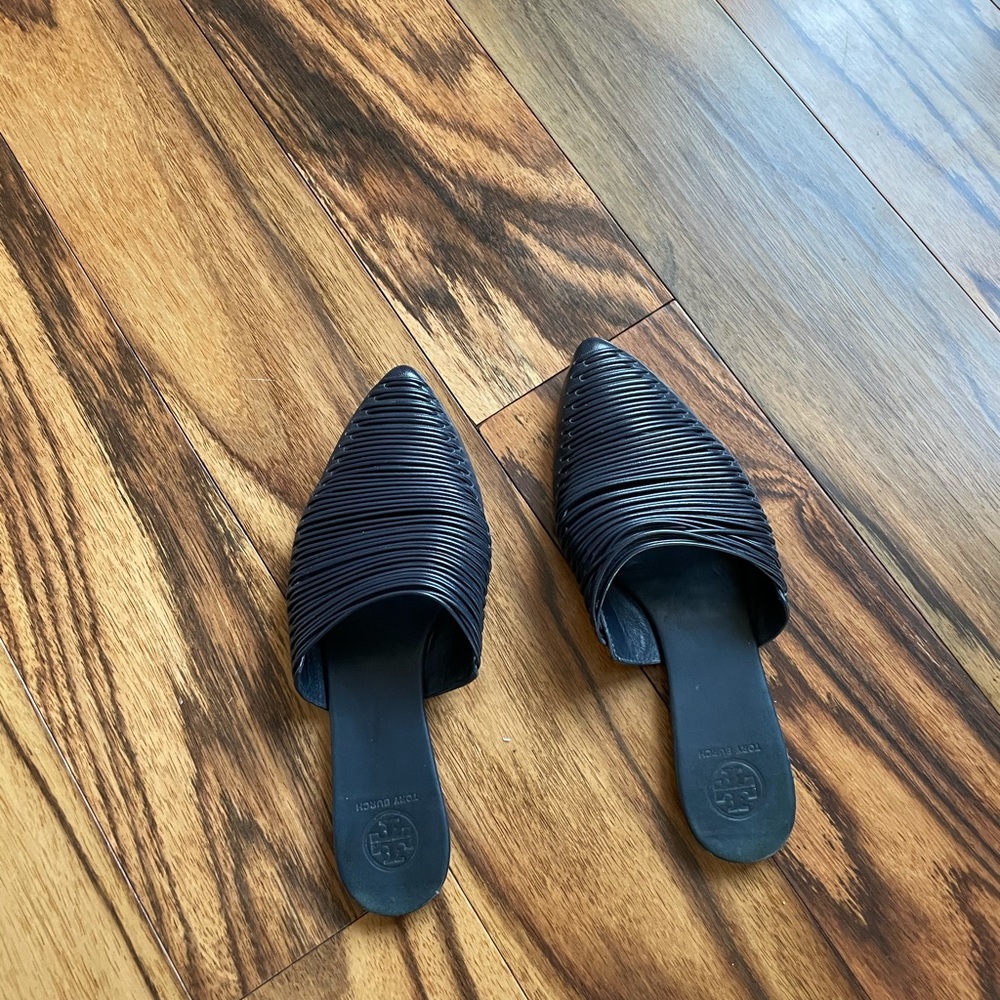 Tory Burch Sienna Slides - Navy Blue